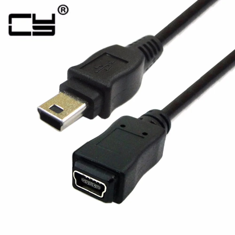 MINI USB 5 pin Male to Female Data Sync Charger Extension Cable Applicable to the car recorder GPS Navigator 0.5m 1.5m/5ft
MINI USB 5 pin Male to Female Data Sync Charger Extension Cable Applicable to the car recorder GPS Navigator 0.5m 1.5m/5ft