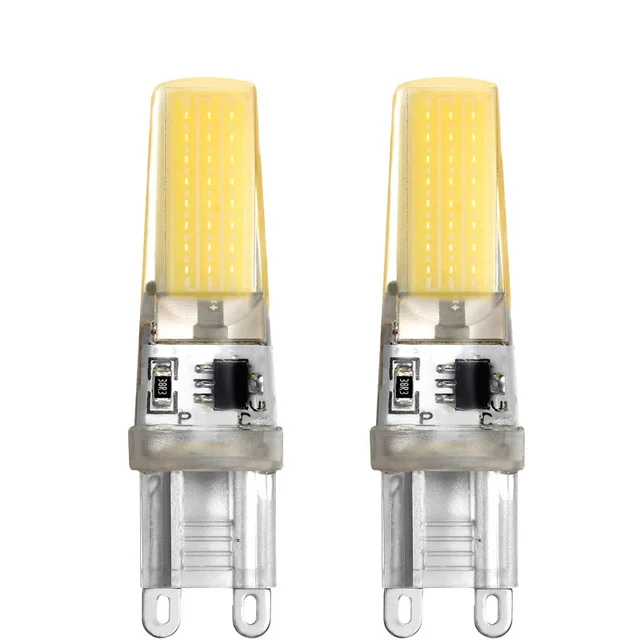 Светодиодная лампа G9 переменного тока 220 в 230 240 В 5 Вт COB SMD светодиодные лампы