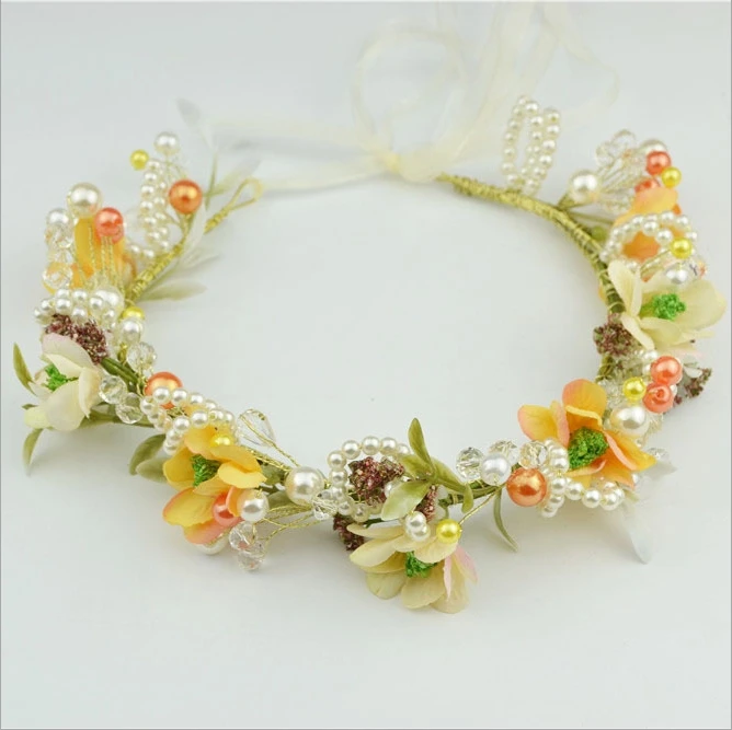 Bride Headband Wedding Beads Flower Wreath headband Floral garlands flower crown Hair Accessories forehead wreath
Bride Headband Wedding Beads Flower Wreath headband Floral garlands flower crown Hair Accessories forehead wreath