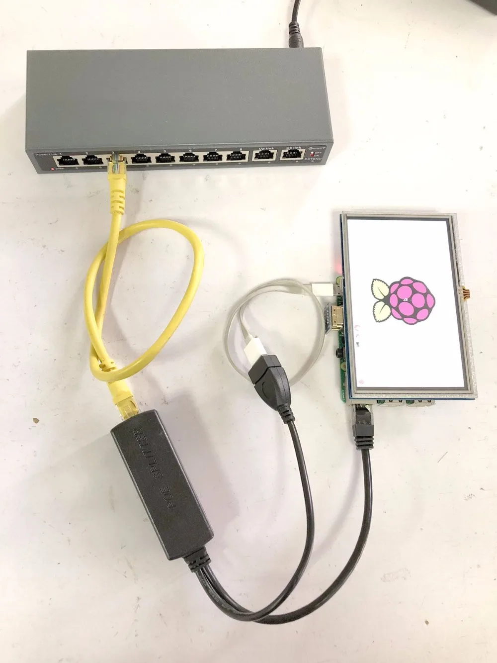 DSLRKIT активный сплиттер PoE 48V to 5V 5 2 V 2.4A USB TYPE A Female 802.3af для планшета|active poe splitter|poe splitter