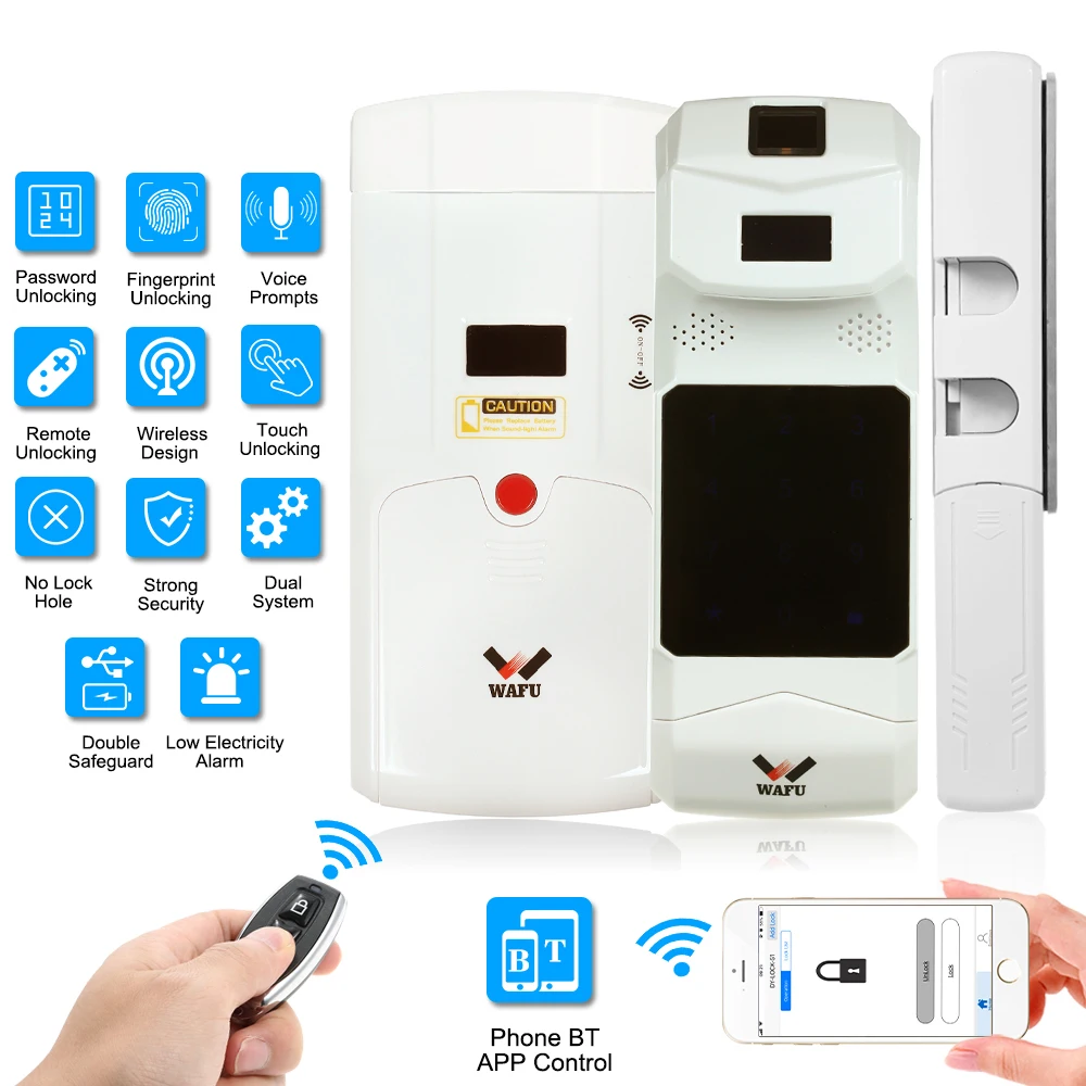 Smart Door Lock Invisible Fingerprint Lock Phone APP control for family safety
Smart Door Lock Invisible Fingerprint Lock Phone APP control for family safety