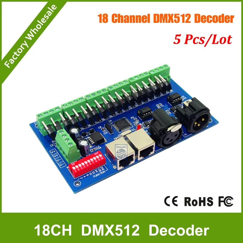 DHL Free shipping 5PCS 18CH RGB DMX512 Controller, dmx 512 dimmer,LED DMX512 decoder
DHL Free shipping 5PCS 18CH RGB DMX512 Controller, dmx 512 dimmer,LED DMX512 decoder