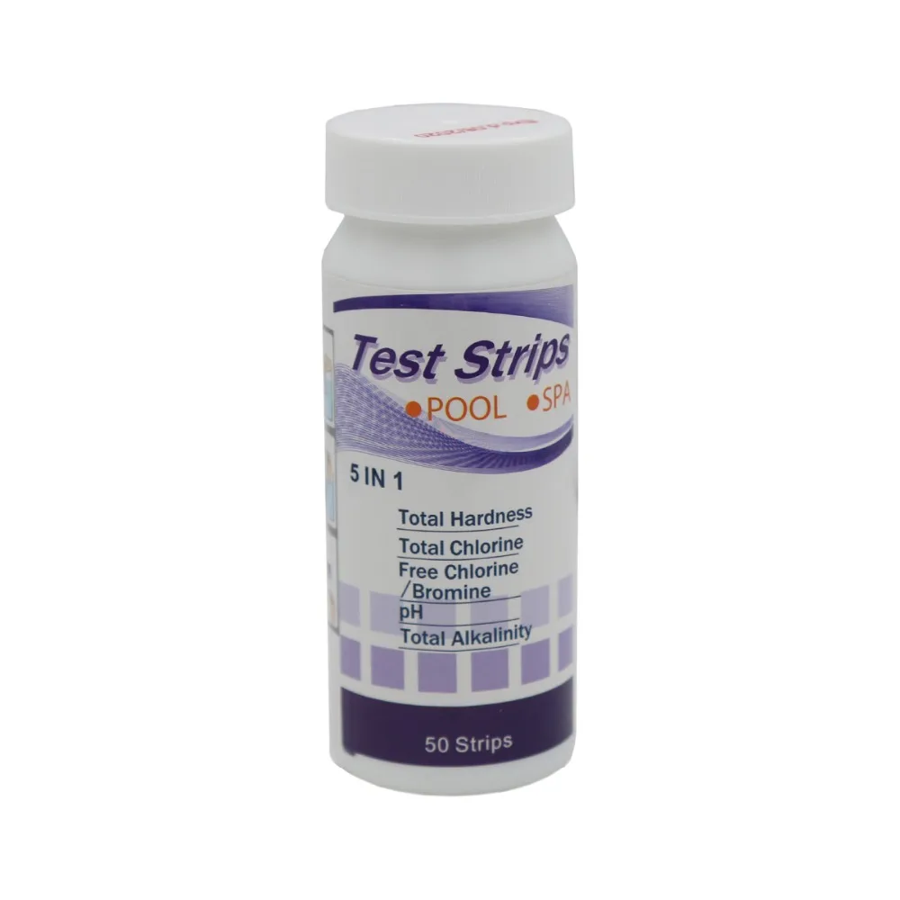 10 bottle/lot 5 in 1 Swimming Pool Spa Test Strips for total hardness Free Chlorine Bromine total Chlorine PH Total Alkalinity
10 bottle/lot 5 in 1 Swimming Pool Spa Test Strips for total hardness Free Chlorine Bromine total Chlorine PH Total Alkalinity