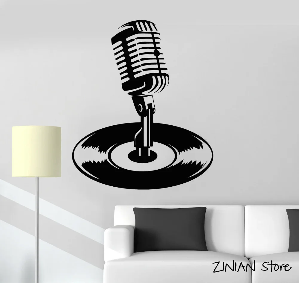 Microphone Vinyl Record Karaoke Music Musical Wall Decals Removable Wall Stickers Bedroom Living Room Wall Decoration H272
Microphone Vinyl Record Karaoke Music Musical Wall Decals Removable Wall Stickers Bedroom Living Room Wall Decoration H272