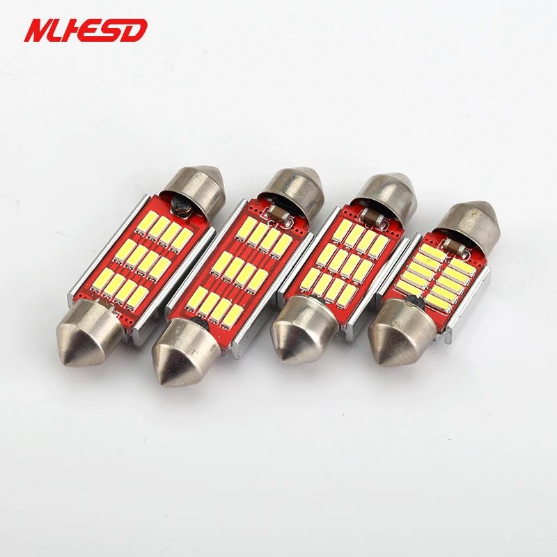 10pcs/Lot Led Festoon 36mm 39mm 41mm Dome Light 12SMD 4014 SMD CANBUS Car Interior Bulbs c5w License Plate Lights 12v New
10pcs/Lot Led Festoon 36mm 39mm 41mm Dome Light 12SMD 4014 SMD CANBUS Car Interior Bulbs c5w License Plate Lights 12v New