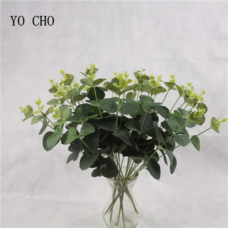 YO CHO Artificial Plants 4 Forks Eucalyptus Leaves Home Garden Decoration Plante Artificielle Grande Fake Eukalyptus Green Grass
YO CHO Artificial Plants 4 Forks Eucalyptus Leaves Home Garden Decoration Plante Artificielle Grande Fake Eukalyptus Green Grass