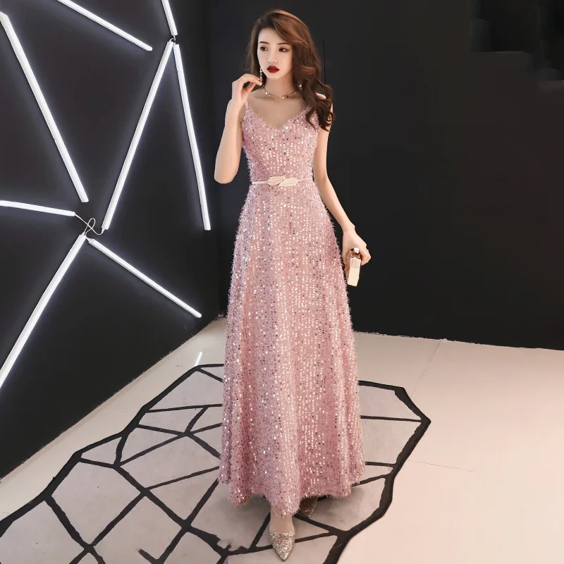Pink Chinese Oriental Sequins Long Cheongsam Evening Dress Elegant Princess Dresses Modern Qipao Wedding Summer Women Sexy
Pink Chinese Oriental Sequins Long Cheongsam Evening Dress Elegant Princess Dresses Modern Qipao Wedding Summer Women Sexy