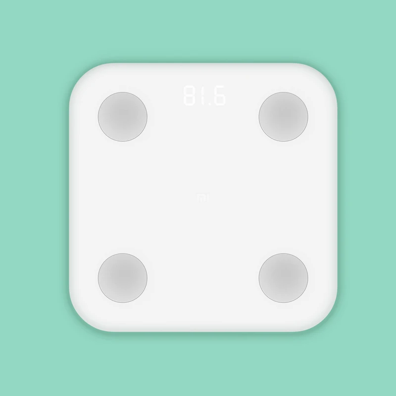 Новинка Xiaomi Mi Smart Body Fat Scale 2 Mifit APP & Composition Monitor со скрытым светодиодным дисплеем и