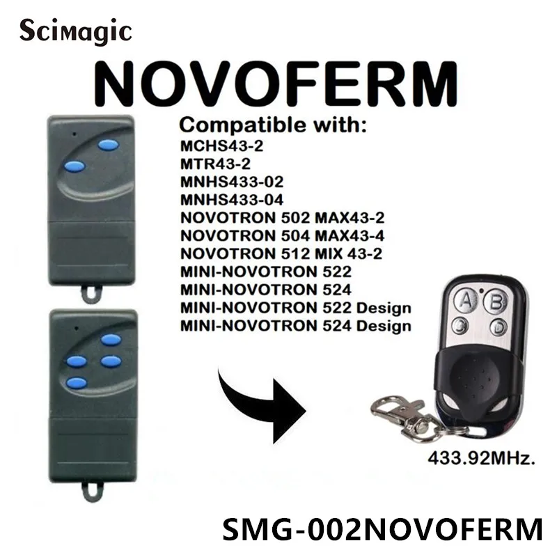 NOVOFERM garage door remote control MNHS433-02, MNHS433-04 Compatible Remote Control 433.92MHz NOVOFERM command transmitter
NOVOFERM garage door remote control MNHS433-02, MNHS433-04 Compatible Remote Control 433.92MHz NOVOFERM command transmitter