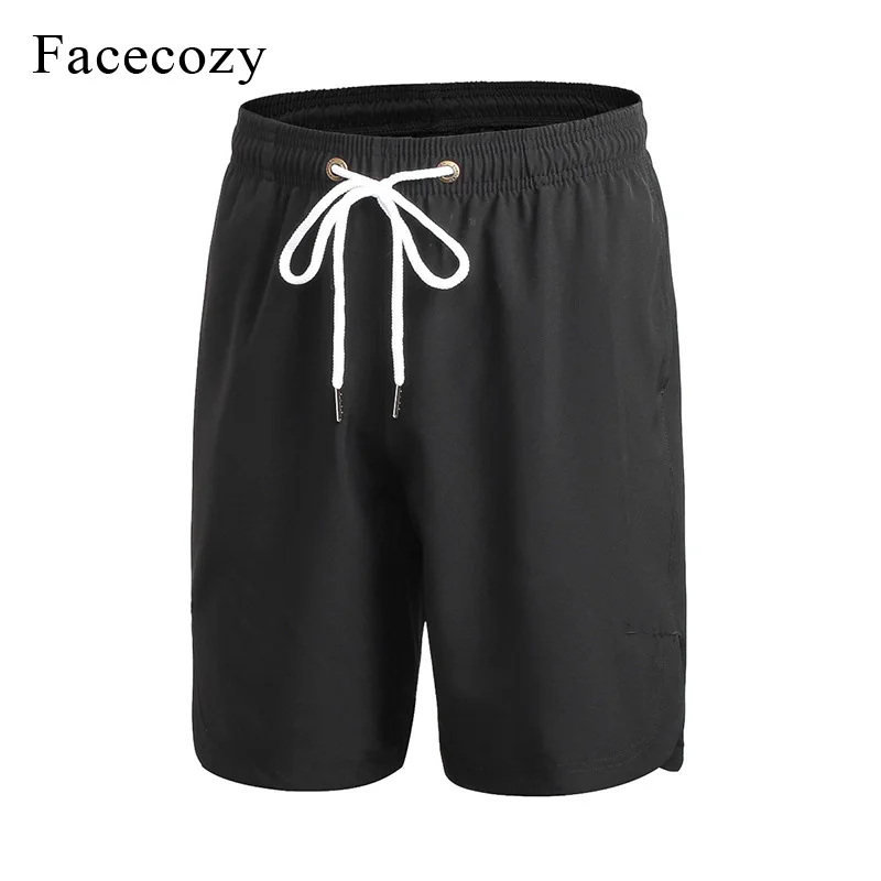 Facecozy мужские шорты для бега дышащие эластичные на шнурке йоги плавания серфинга