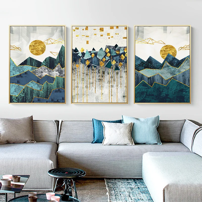 Abstract Geometric Mountain Landscape Canvas Painting Golden Sun Poster Hd Print Wall Art Picture For Living Room Decoration
Abstract Geometric Mountain Landscape Canvas Painting Golden Sun Poster Hd Print Wall Art Picture For Living Room Decoration