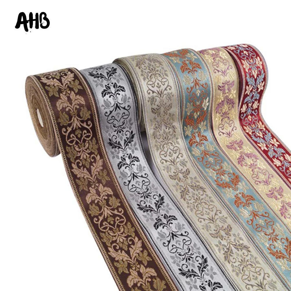 AHB 60MM Embroidery Flower Woven Jacquard Ribbon DIY Handmade Sewing Lace Material Headwear Accessories National Style 2Yards
AHB 60MM Embroidery Flower Woven Jacquard Ribbon DIY Handmade Sewing Lace Material Headwear Accessories National Style 2Yards