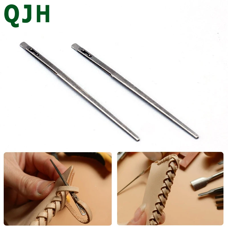 New 2pcs DIY leather sewing craft tool leather knitting needle double hole leather rope lace needle Hand sewing needle
New 2pcs DIY leather sewing craft tool leather knitting needle double hole leather rope lace needle Hand sewing needle