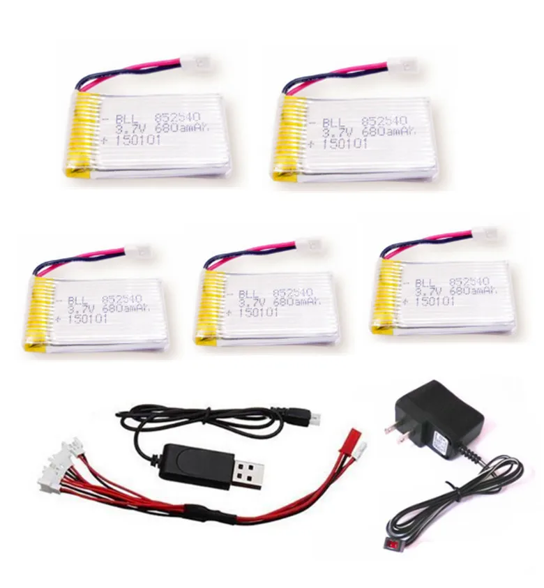 5pcs 3.7V 680mAh Syma X5C X5 X5C-1 X5SC X5SC-1 Battery with USB Charger Cable Adapter Parts for Syma RC Quadcopter
5pcs 3.7V 680mAh Syma X5C X5 X5C-1 X5SC X5SC-1 Battery with USB Charger Cable Adapter Parts for Syma RC Quadcopter