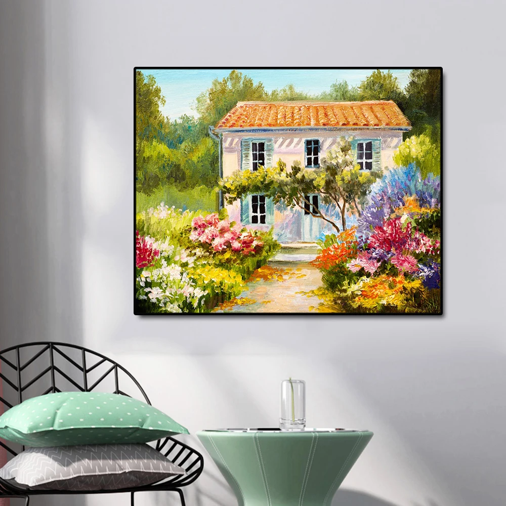 House and Flowers Famous Oil Painting Wall Art Poster Print Canvas Painting Calligraphy Decor Picture for Living Room Home Decor
House and Flowers Famous Oil Painting Wall Art Poster Print Canvas Painting Calligraphy Decor Picture for Living Room Home Decor