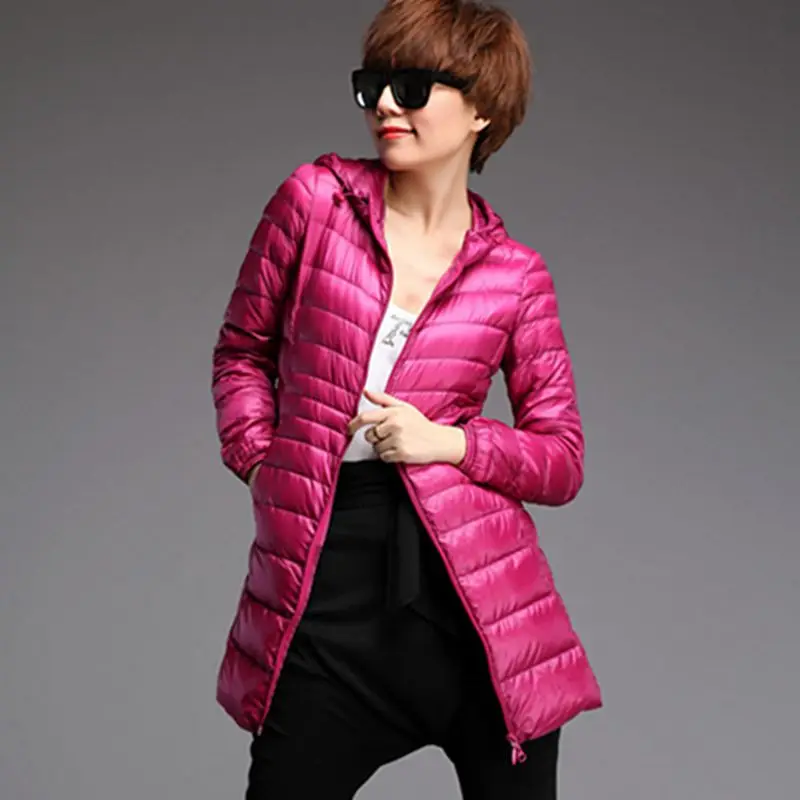 Winter Ultra Light Long Down Jacket Woman Hooded Feather Jacket Warm Slim Coat Female Parkas Plus Size 6XL 7XL Chaqueta Mujer
Winter Ultra Light Long Down Jacket Woman Hooded Feather Jacket Warm Slim Coat Female Parkas Plus Size 6XL 7XL Chaqueta Mujer