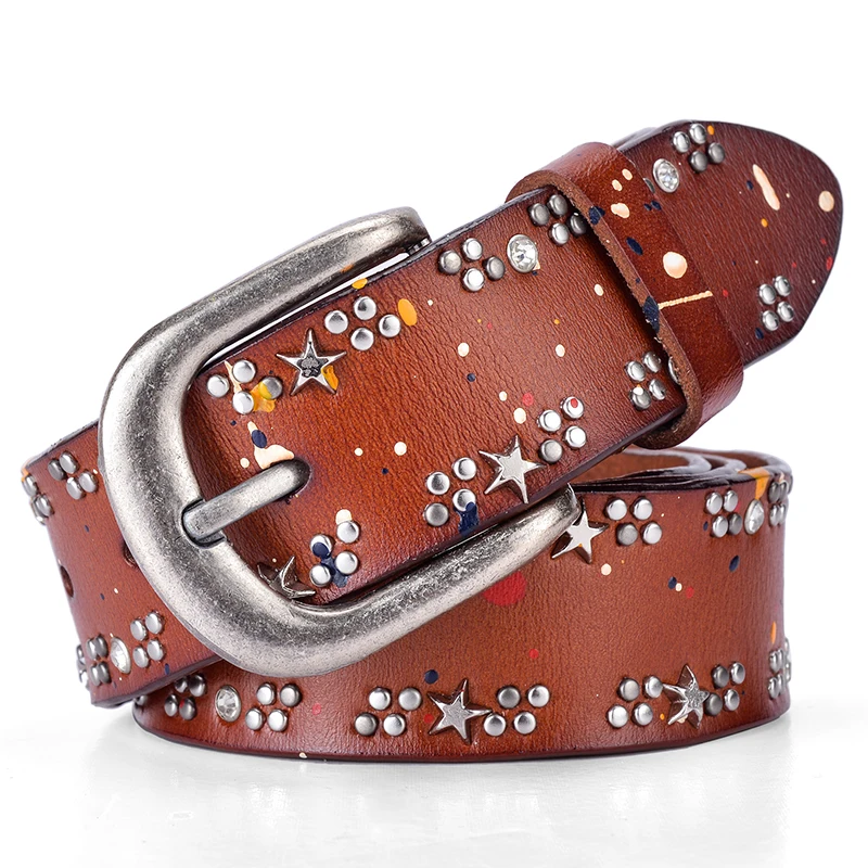 Cowskin Belt Ladies Fashion Travel Street Pat Belt Fashion Personality Euro-American Wind Wide Belt
Cowskin Belt Ladies Fashion Travel Street Pat Belt Fashion Personality Euro-American Wind Wide Belt