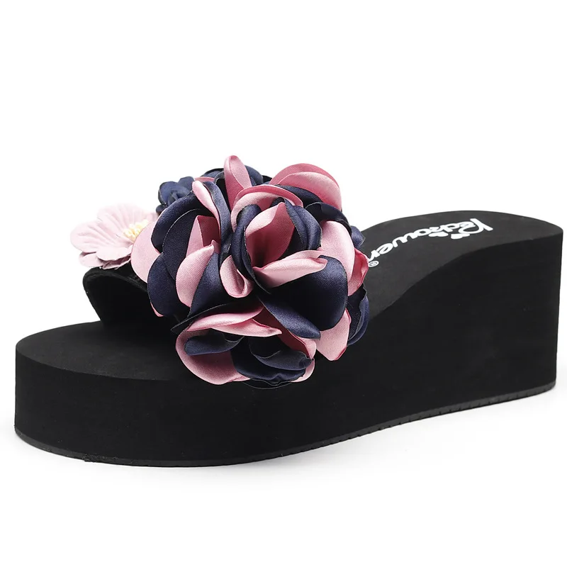 Summer Women DIY Wedge Slippers Faux Flowers Decor Fashion Seaside Beach Shoes Cool Slipper Sexy Ladies Sandals Drop Shipping
Summer Women DIY Wedge Slippers Faux Flowers Decor Fashion Seaside Beach Shoes Cool Slipper Sexy Ladies Sandals Drop Shipping