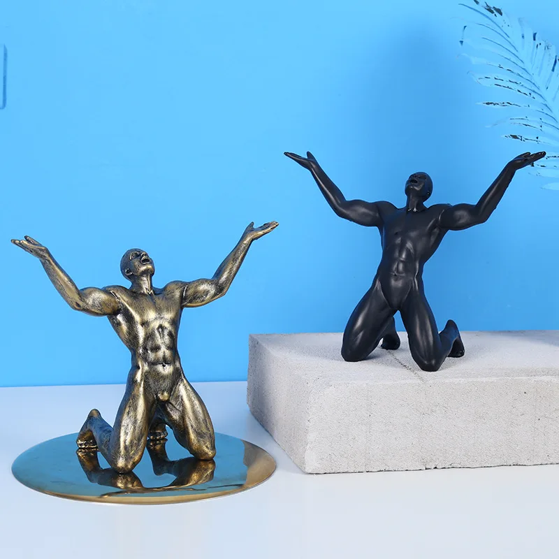 Resin Roar of Victory Man Statues Ornaments Creative Vintage Man Sculpture Crafts Home Office Living Room Decoration Gift Gold
Resin Roar of Victory Man Statues Ornaments Creative Vintage Man Sculpture Crafts Home Office Living Room Decoration Gift Gold