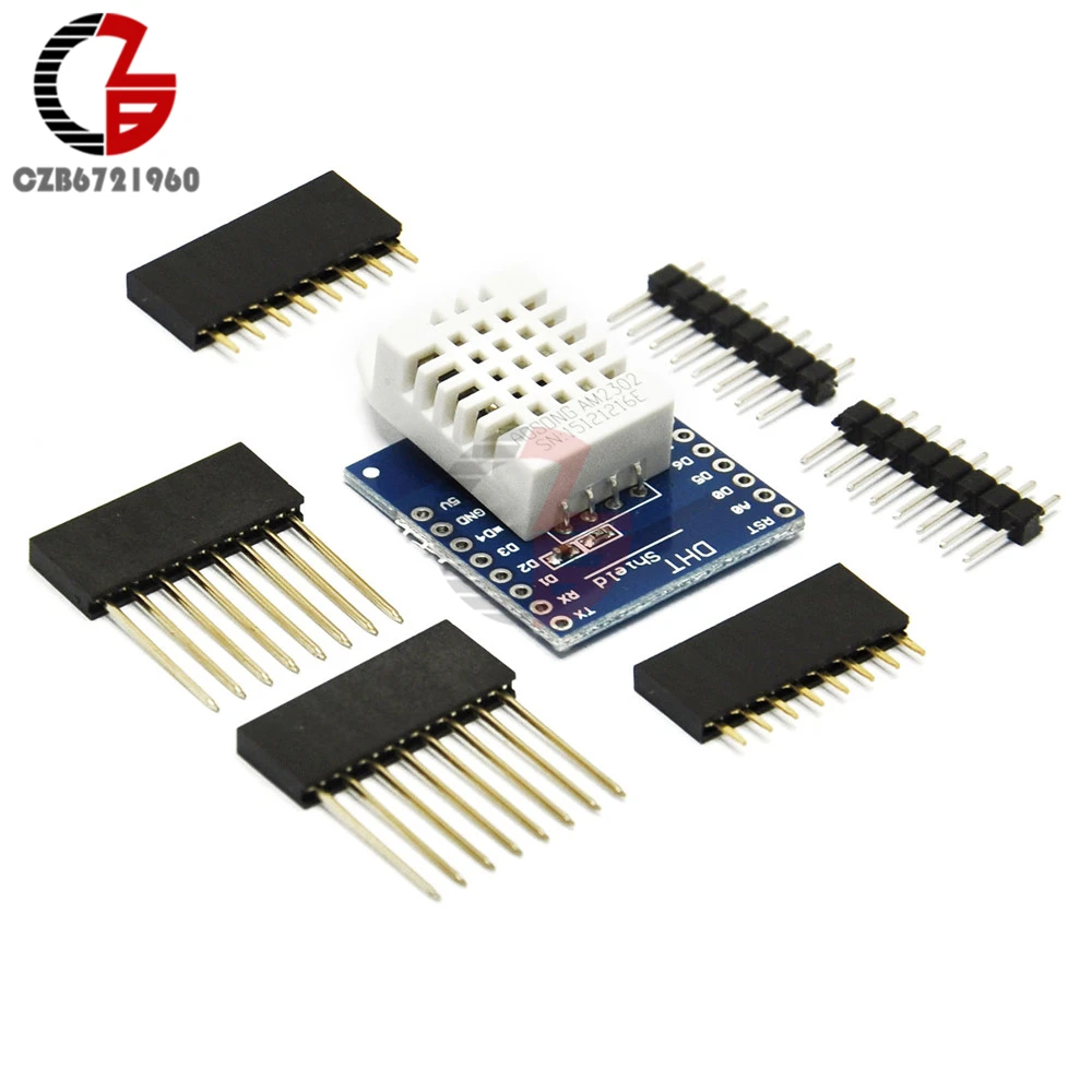 DHT22 AM2302 Wemos D1 мини-щит цифровой Температура преобразователь модуль температуры и влажности Сенсор доска набор "сделай сам" для Wemos
DHT22 AM2302 Wemos D1 мини-щит цифровой Температура преобразователь модуль температуры и влажности Сенсор доска набор "сделай сам" для Wemos