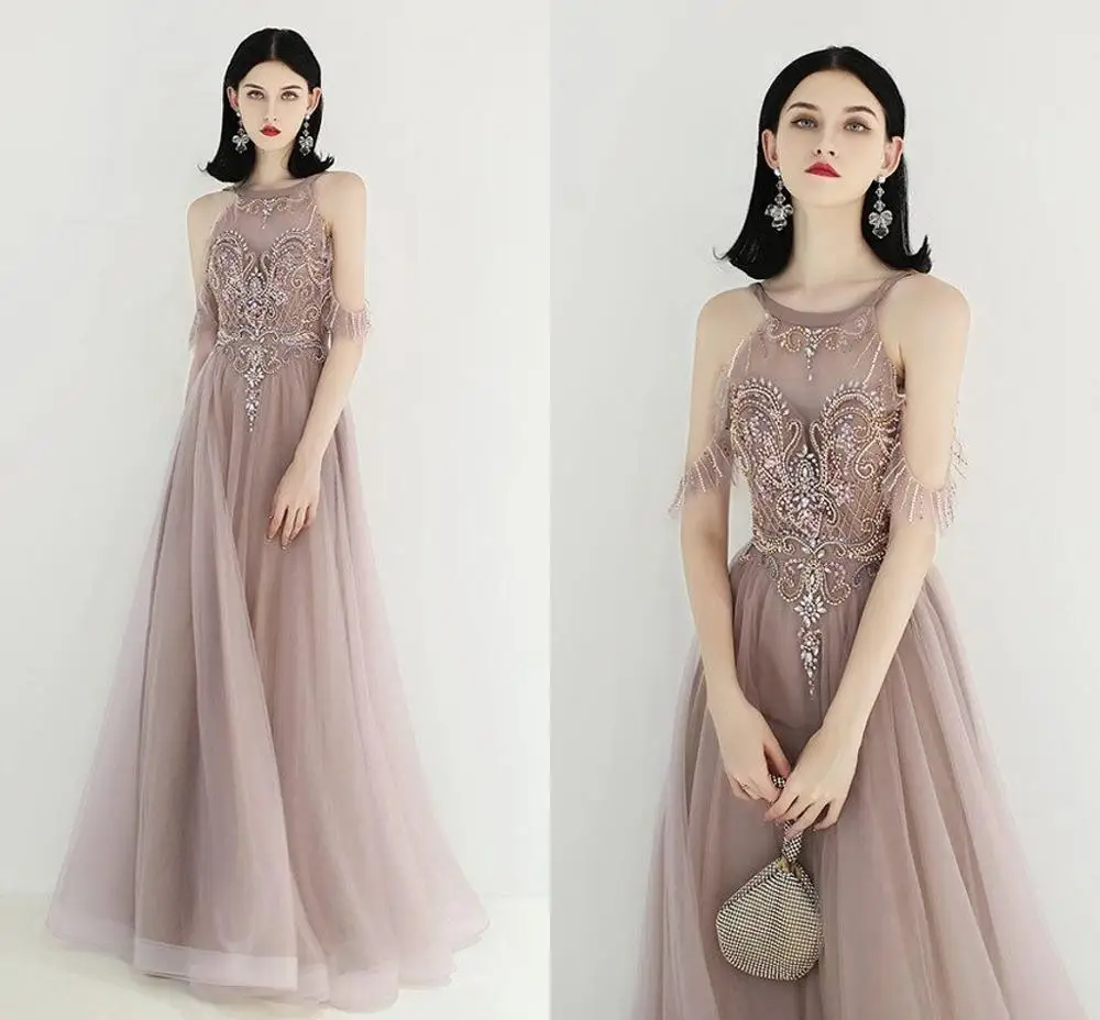 Ensotek 2019 Luxury Halter Rhinestones Beading Evening Dress Pageant Gown Sleeveless A-line for Prom Party Robe de Soiree
Ensotek 2019 Luxury Halter Rhinestones Beading Evening Dress Pageant Gown Sleeveless A-line for Prom Party Robe de Soiree