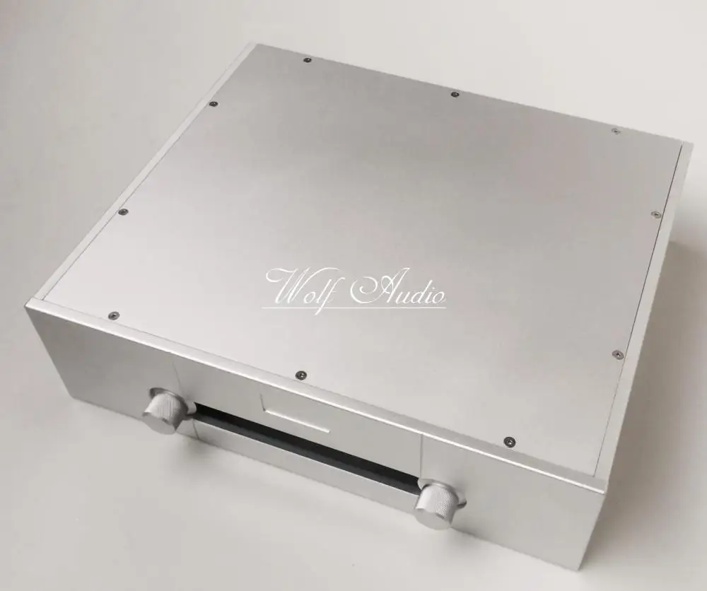 GW4312 Silver Full Aluminum Chassis Goldmund Preamplifier Case DIY Power Amplifier Box 430x120x360MM Shell
GW4312 Silver Full Aluminum Chassis Goldmund Preamplifier Case DIY Power Amplifier Box 430x120x360MM Shell