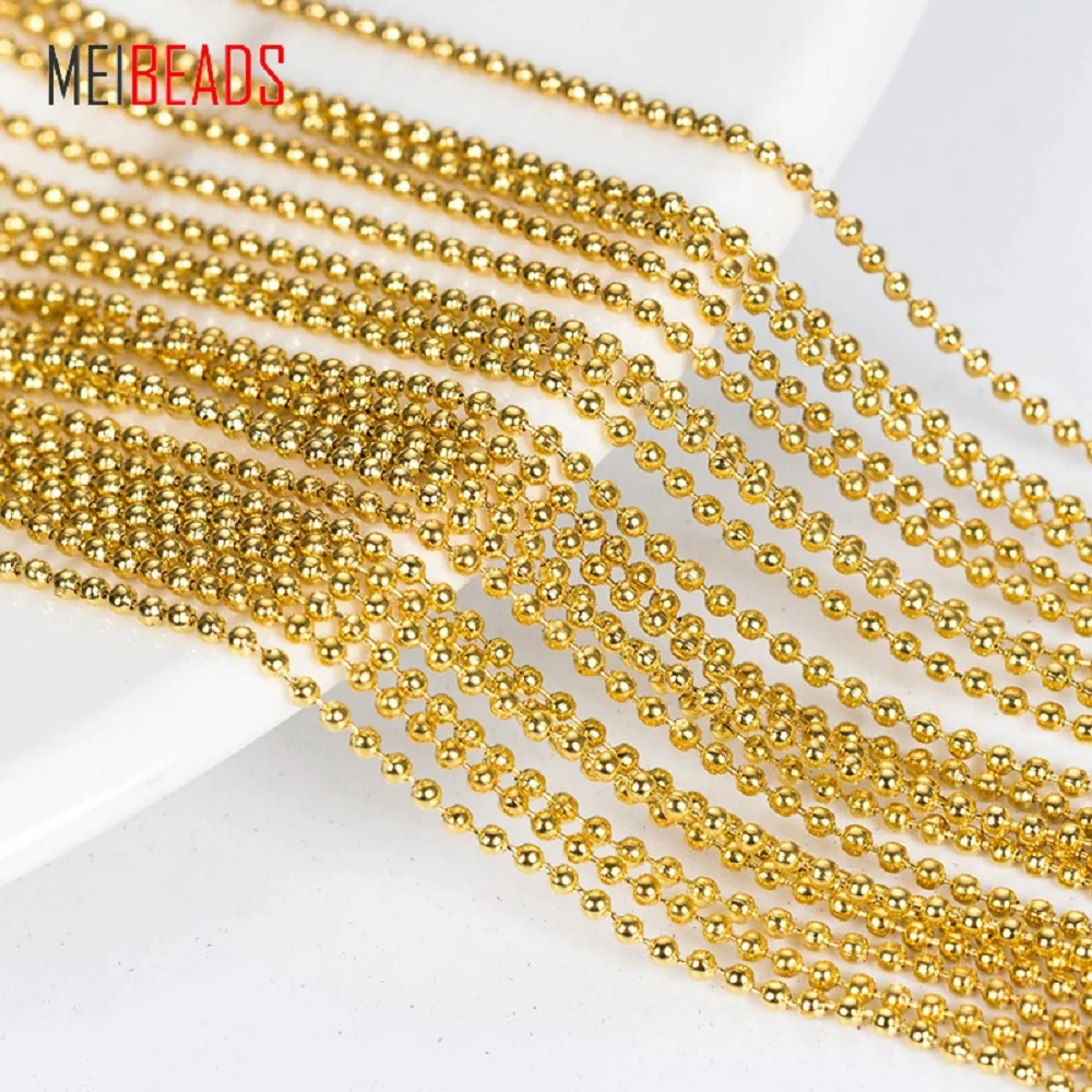 Цепочка-ожерелье MEIBEADS, 10 шт./лот, бусины с покрытием 1,5/2,4 мм, с крючком из сплава бронзы, 70 см, ювелирные изделия, UF680
Цепочка-ожерелье MEIBEADS, 10 шт./лот, бусины с покрытием 1,5/2,4 мм, с крючком из сплава бронзы, 70 см, ювелирные изделия, UF680