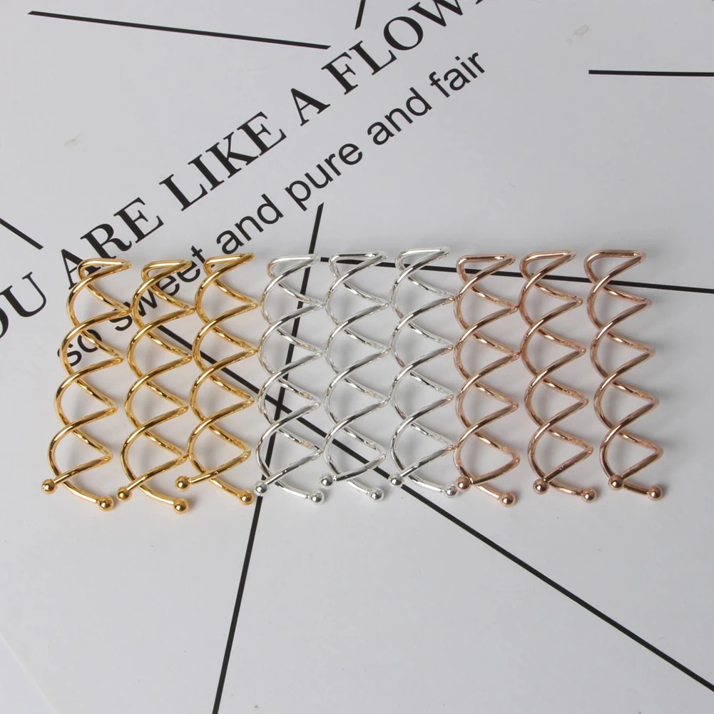 10PC ladies styling metal hair clip hair styling spiral spin screw twist styling braided hair styling tool
10PC ladies styling metal hair clip hair styling spiral spin screw twist styling braided hair styling tool