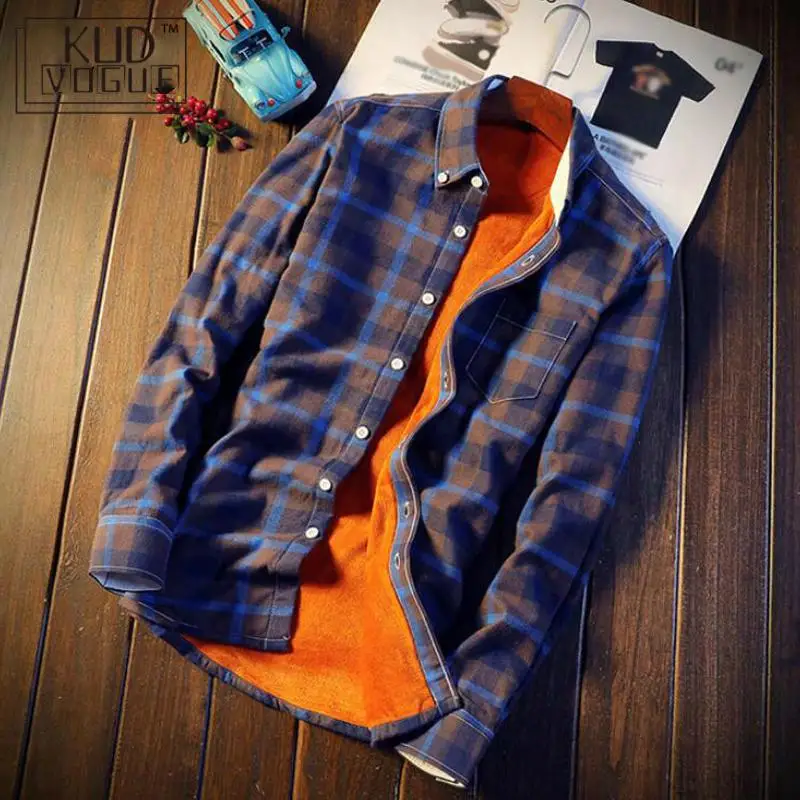 Shirt Men Plaid Flannel Shirts Mens Casual Autumn Winter Spring Thick Warm Fleece Cotton Long Sleeve Shirt 5XL Korean Men 2022
Shirt Men Plaid Flannel Shirts Mens Casual Autumn Winter Spring Thick Warm Fleece Cotton Long Sleeve Shirt 5XL Korean Men 2022