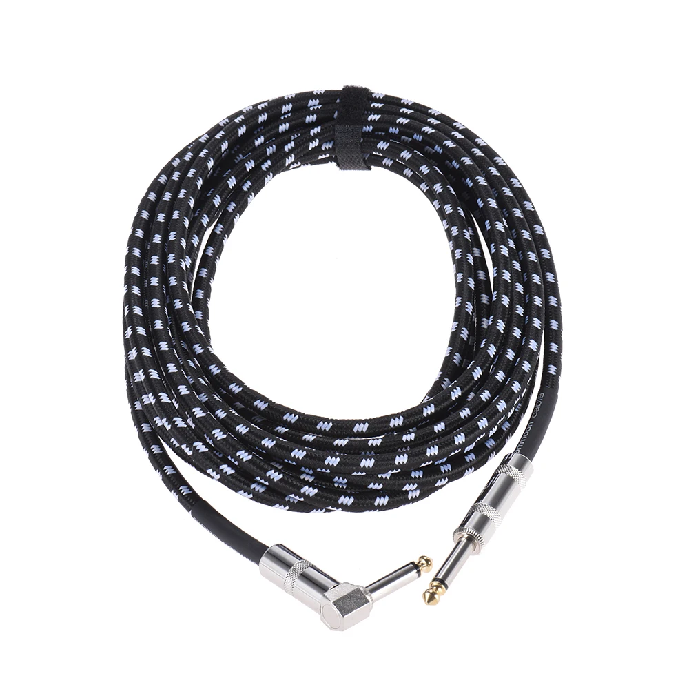 6 Meters/ 20 Feet Electric Guitar Bass Musical Instrument Cable Cord 1/4 Inch Straight to Right Angle Plug
6 Meters/ 20 Feet Electric Guitar Bass Musical Instrument Cable Cord 1/4 Inch Straight to Right Angle Plug
