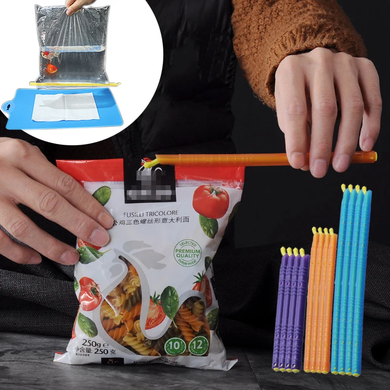 12PCS Kitchen Storage Bag Clip Plastic Seal Stick Storage Bar Bag Househoud Sealer Clamp Snack Fresh Food Rod Strip Kitchen Tool
12PCS Kitchen Storage Bag Clip Plastic Seal Stick Storage Bar Bag Househoud Sealer Clamp Snack Fresh Food Rod Strip Kitchen Tool