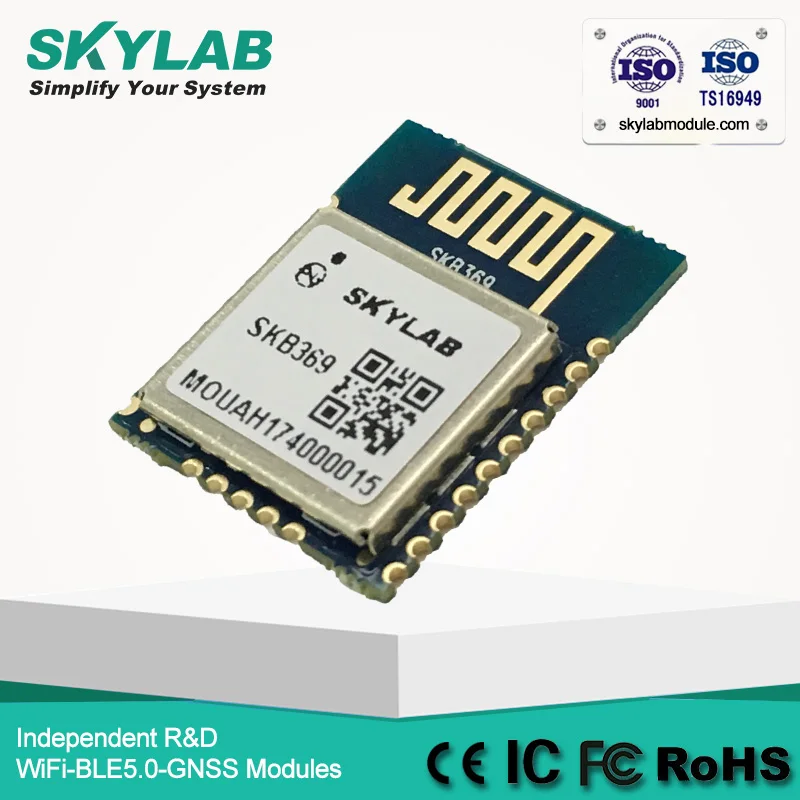 Модуль SKYLAB SKB369 Nordic nRF52832, Bluetooth 5,0, поддержка сетки и NFC, Spi/Uart/I2C/I2S, ANT, модуль BLE с низким энергопотреблением
Модуль SKYLAB SKB369 Nordic nRF52832, Bluetooth 5,0, поддержка сетки и NFC, Spi/Uart/I2C/I2S, ANT, модуль BLE с низким энергопотреблением