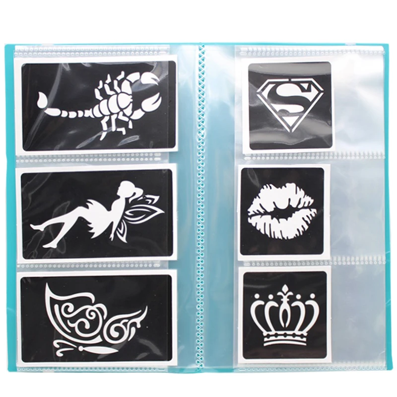 120pcs Glitter Tattoo Stencil Album PP120 Card Bit,Flower Drawing Templates Airbrush Woman Kids Small Henna Tattoo Stencils Book
120pcs Glitter Tattoo Stencil Album PP120 Card Bit,Flower Drawing Templates Airbrush Woman Kids Small Henna Tattoo Stencils Book