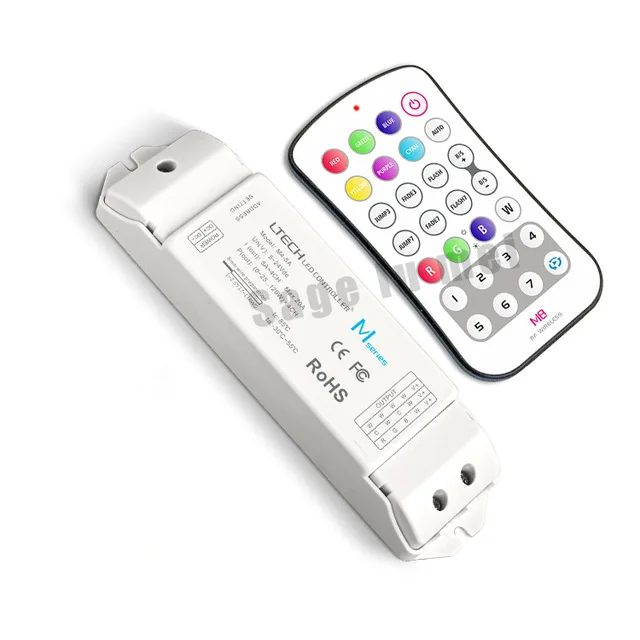 LTECH M8 + M4 5A DC5 24V 5Ax4CH 20A RGBW CV светодиодный принимающий контроллер RF Беспроводной