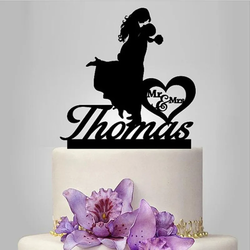 Mr and Mrs Cake Toppers Personalized Name Wedding Cake Topper Bride and Grooms Silhouette Wedding Cake Design Party Decoration
Mr and Mrs Cake Toppers Personalized Name Wedding Cake Topper Bride and Grooms Silhouette Wedding Cake Design Party Decoration
