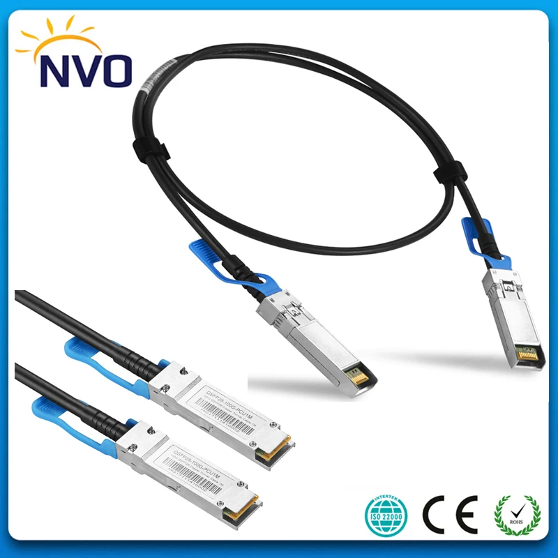 100Gb QSFP28 Twinax медный кабель 30AWG 1M прямого подключения 100G к пассивный прямой |