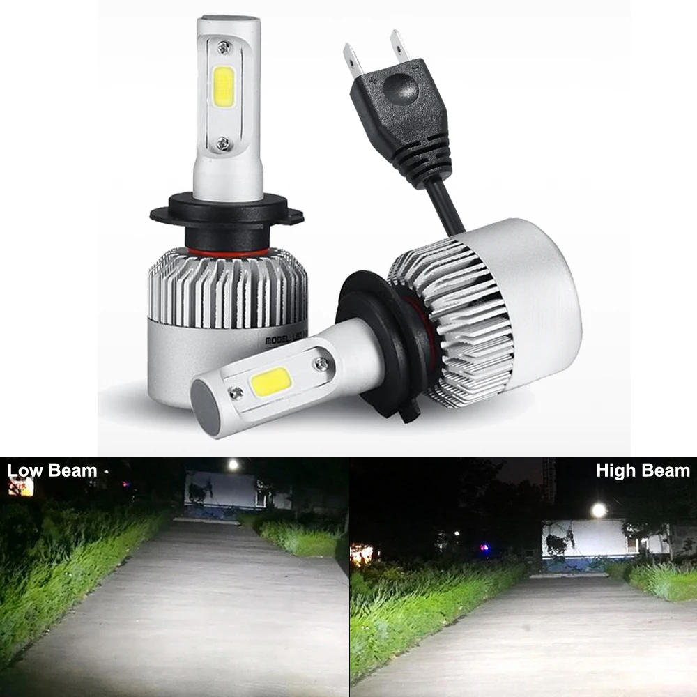 HSUN 2pcs H4 H7 H11 H1 H3 9005 9006 COB Car LED Headlight Bulbs Hi-Lo Beam 72W 8000LM 6500K Auto Headlamp Fog Light BulbDC12-24V
HSUN 2pcs H4 H7 H11 H1 H3 9005 9006 COB Car LED Headlight Bulbs Hi-Lo Beam 72W 8000LM 6500K Auto Headlamp Fog Light BulbDC12-24V