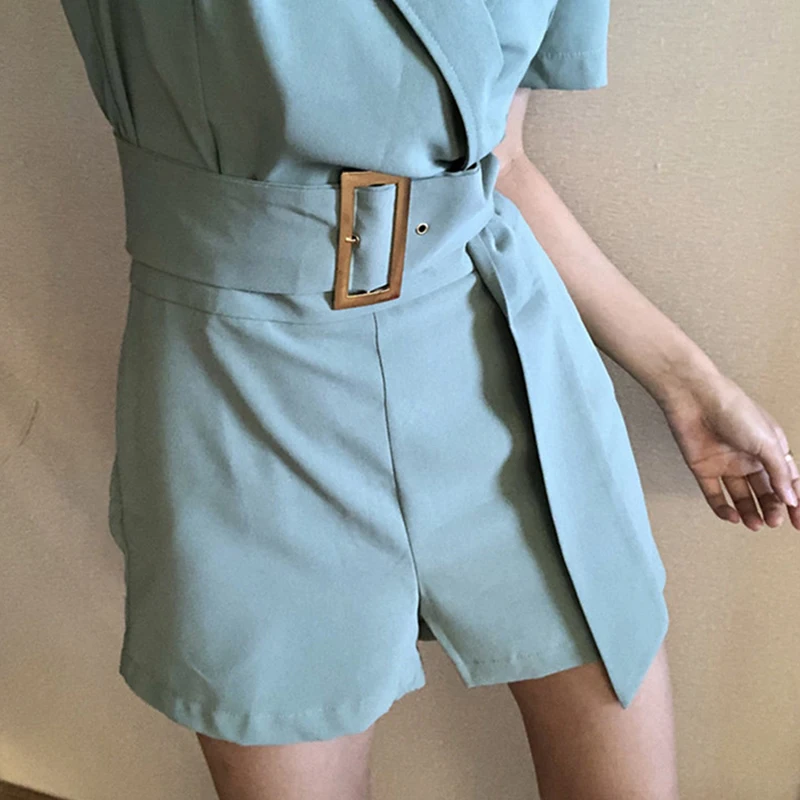 RUGOD 2019 Fashion Elegant Business Women Playsuit Office Lady Female Sets With Belt Green Chic Vneck Short Sleeve Lady Playsuit
RUGOD 2019 Fashion Elegant Business Women Playsuit Office Lady Female Sets With Belt Green Chic Vneck Short Sleeve Lady Playsuit