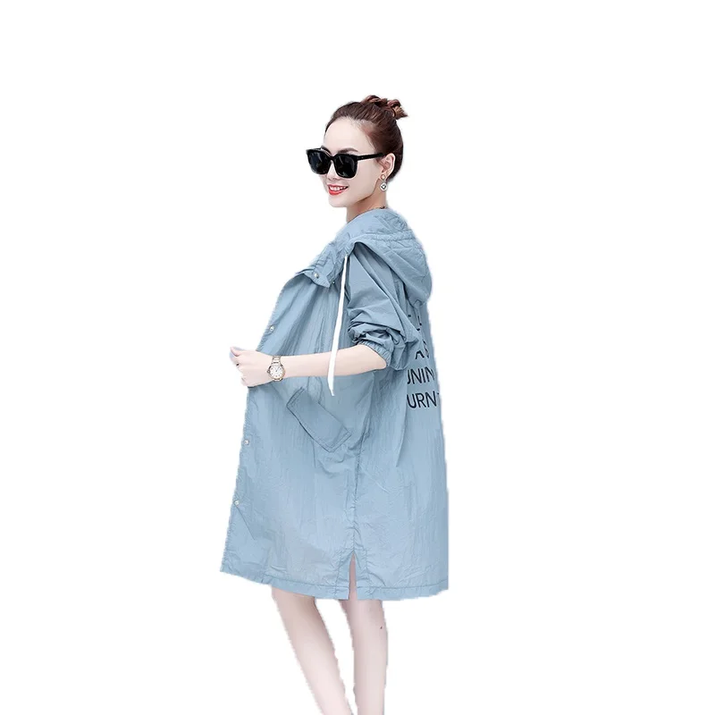 2019 Spring Summer Windbreaker Women Loose Hooded Thin Long Jacket Coat Female Windbreaker Waterproof Sun-protection Outwear
2019 Spring Summer Windbreaker Women Loose Hooded Thin Long Jacket Coat Female Windbreaker Waterproof Sun-protection Outwear