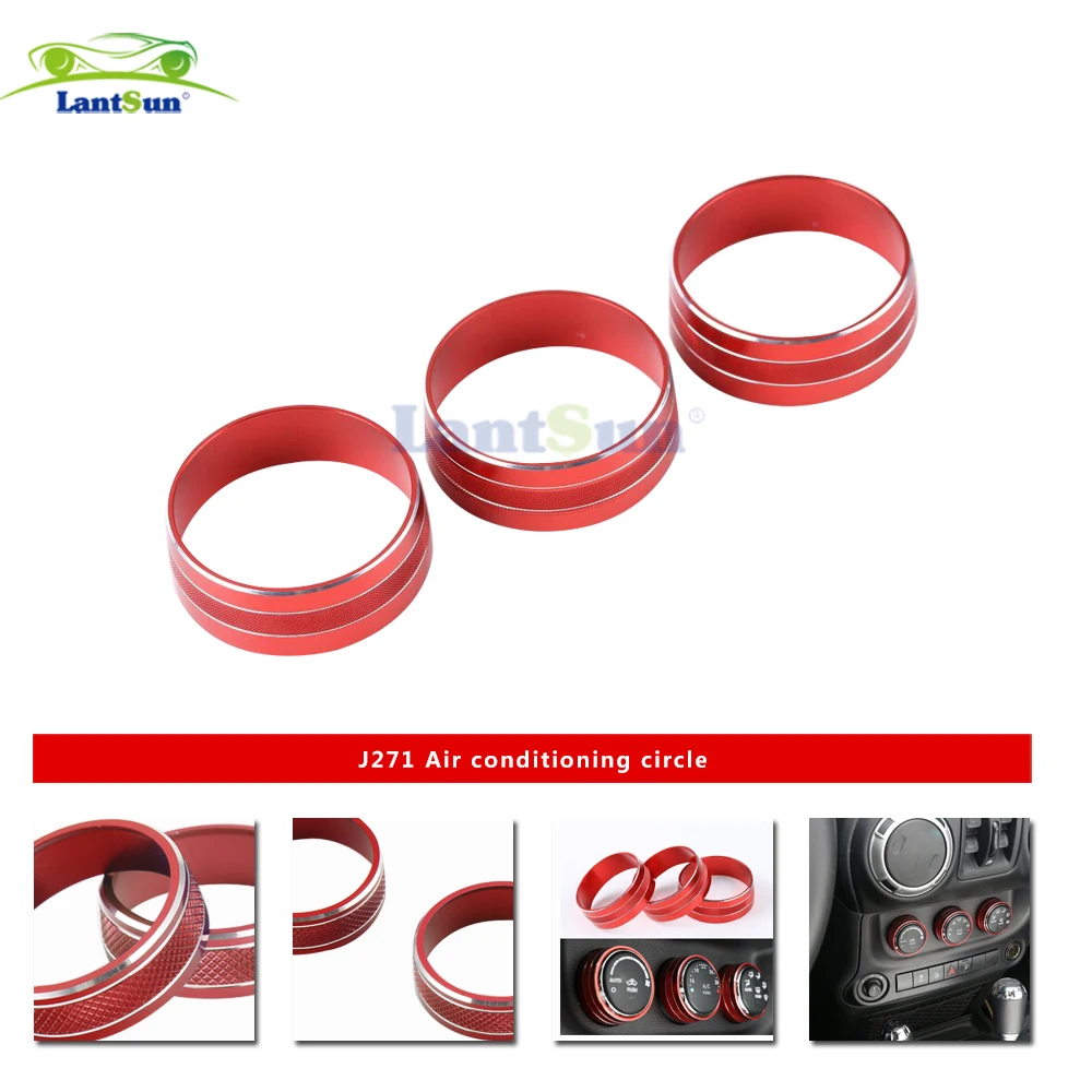3pcs J271 Red Interior Air Conditioning Switch Cover Trim 2011-2017 for Jeep Wrangler for for auto products Lantsun
3pcs J271 Red Interior Air Conditioning Switch Cover Trim 2011-2017 for Jeep Wrangler for for auto products Lantsun