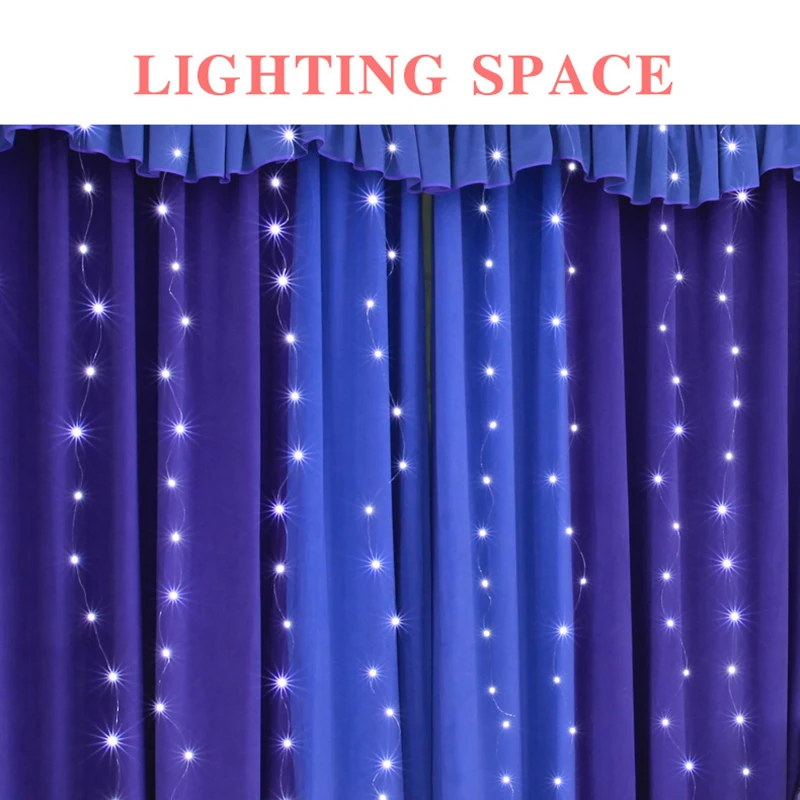 3*0.5/3*2/3*3 LED Icicle Curtain Fairy Strings Light 100/200/300led Christmas Wedding Decoration 8 modes Adjustable with Remote
3*0.5/3*2/3*3 LED Icicle Curtain Fairy Strings Light 100/200/300led Christmas Wedding Decoration 8 modes Adjustable with Remote