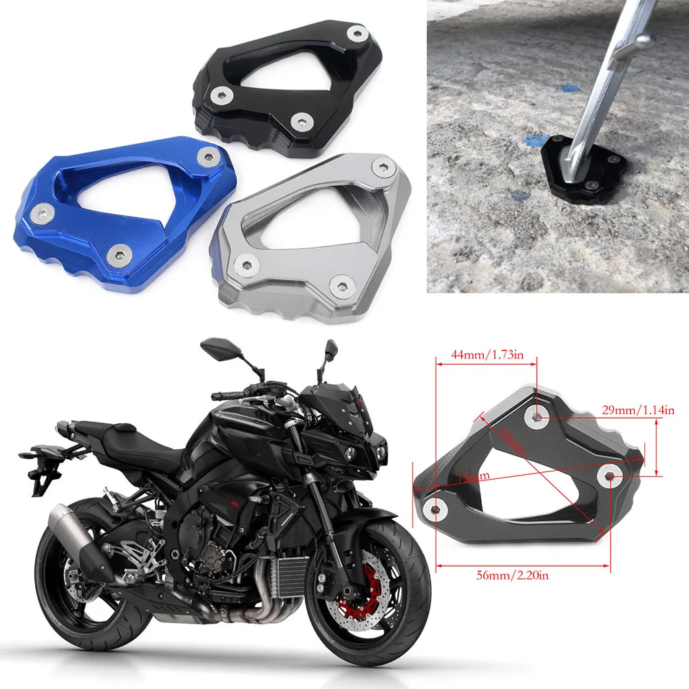 Motorcycle Kickstand Foot Side Stand Extension Pad Support Plate For YAMAHA MT-10 MT10 /FZ-10 FZ10 2016 2017 2018 Aluminum
Motorcycle Kickstand Foot Side Stand Extension Pad Support Plate For YAMAHA MT-10 MT10 /FZ-10 FZ10 2016 2017 2018 Aluminum