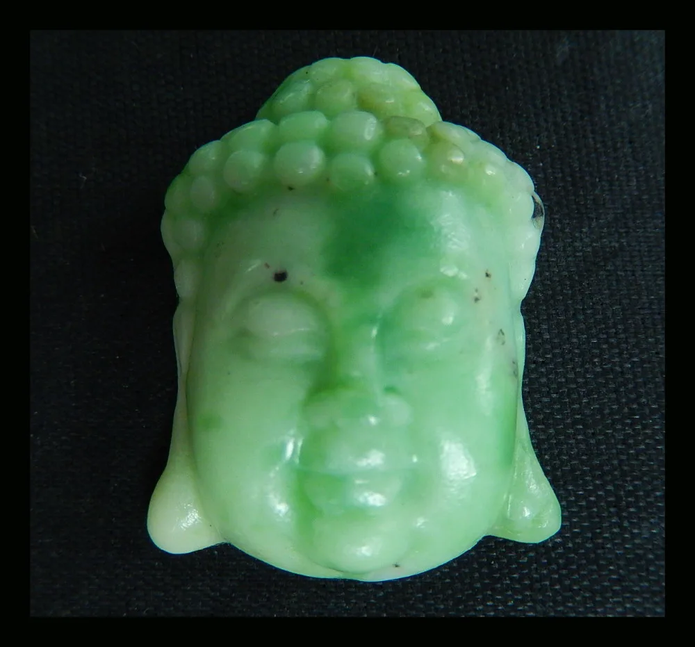 

semiprecious stones Carved Buddha Head Green Turquoise Cabochon 30x23x8mm 8.7g Natural Stone Fashion Jewelry Accessories