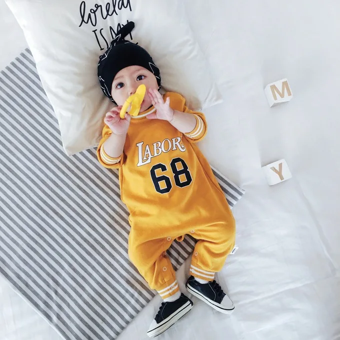 Celveroso Baby Newborn Spring Rompers O-neck Letter Unisex One-Piece 0-3T Casual Infant Baby Overalls 2 color
Celveroso Baby Newborn Spring Rompers O-neck Letter Unisex One-Piece 0-3T Casual Infant Baby Overalls 2 color