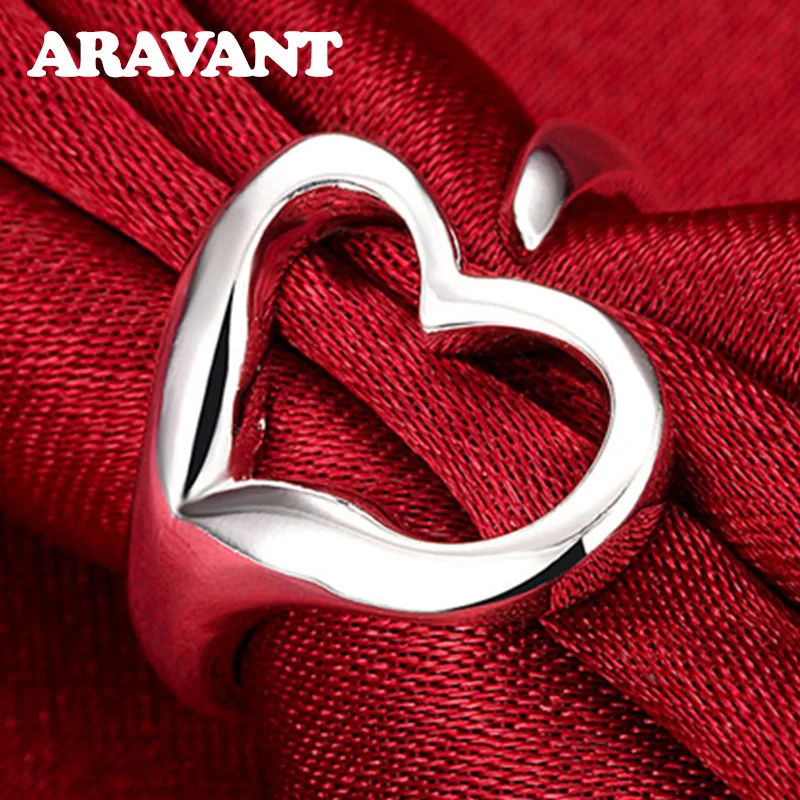 925 Silver Minimalist Hollow Heart Ring For Women Wedding Fashion jewelry Valentine's Day Gift
925 Silver Minimalist Hollow Heart Ring For Women Wedding Fashion jewelry Valentine's Day Gift
