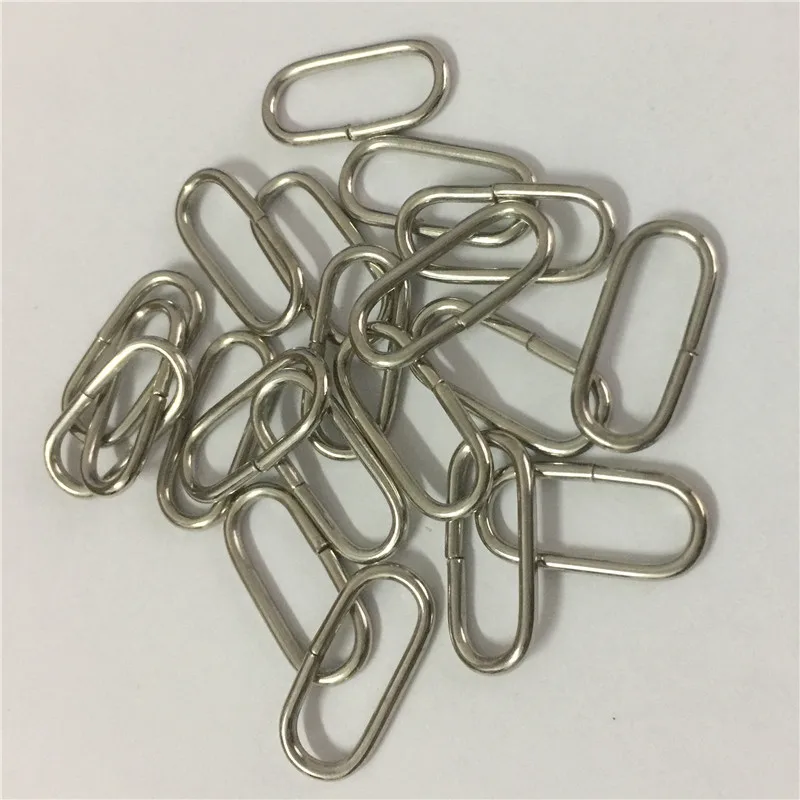 (100 pieces/lot) 15mm Metal Oval shaped buckle Iron ring Semicircle button. Bags mountaineering backpack DIY accessories.
(100 pieces/lot) 15mm Metal Oval shaped buckle Iron ring Semicircle button. Bags mountaineering backpack DIY accessories.