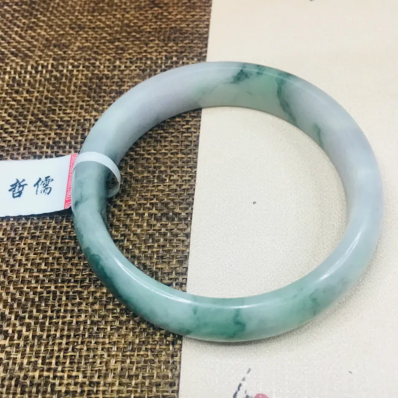 Zheru Jewelry Pure Natural Jadeite Bracelet Natural Floating Green Double Color 54-62mm Female Gifts A Class A National Certific
Zheru Jewelry Pure Natural Jadeite Bracelet Natural Floating Green Double Color 54-62mm Female Gifts A Class A National Certific