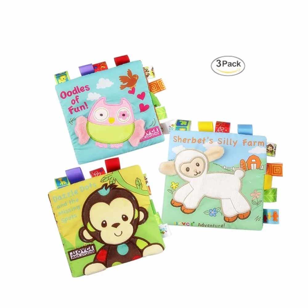 Baby Cloth Books,Fabric Non-Toxic Activity Crinkle Soft Book Early Educational Toys for Toddler Infants (Pack of 3)
Baby Cloth Books,Fabric Non-Toxic Activity Crinkle Soft Book Early Educational Toys for Toddler Infants (Pack of 3)