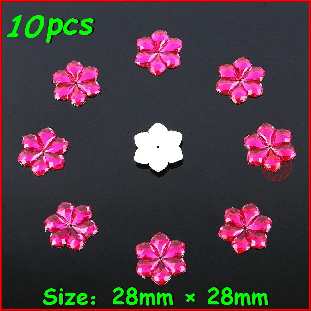 10pcs 28mm Rose Round Flower 1 Hole Flatback Transparent Crystal Sewing Sew On Acrylic Rhinestones For Wedding Dress Accessory
10pcs 28mm Rose Round Flower 1 Hole Flatback Transparent Crystal Sewing Sew On Acrylic Rhinestones For Wedding Dress Accessory