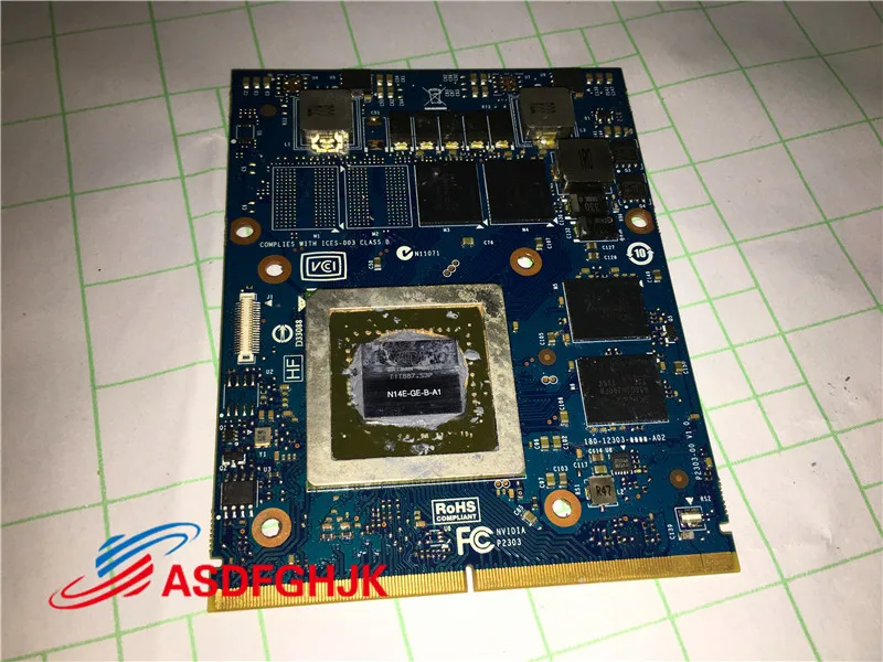 09R3F5 For DELL FOR Alienware M17X M18X M18X M15X GTX765M 2GB GDDR5 9R3F5 N14E-GE-B-A1 Video card 100% TESED OK
09R3F5 For DELL FOR Alienware M17X M18X M18X M15X GTX765M 2GB GDDR5 9R3F5 N14E-GE-B-A1 Video card 100% TESED OK